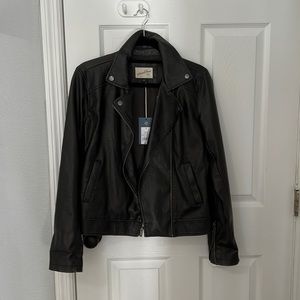 Black Faux Leather Jacket